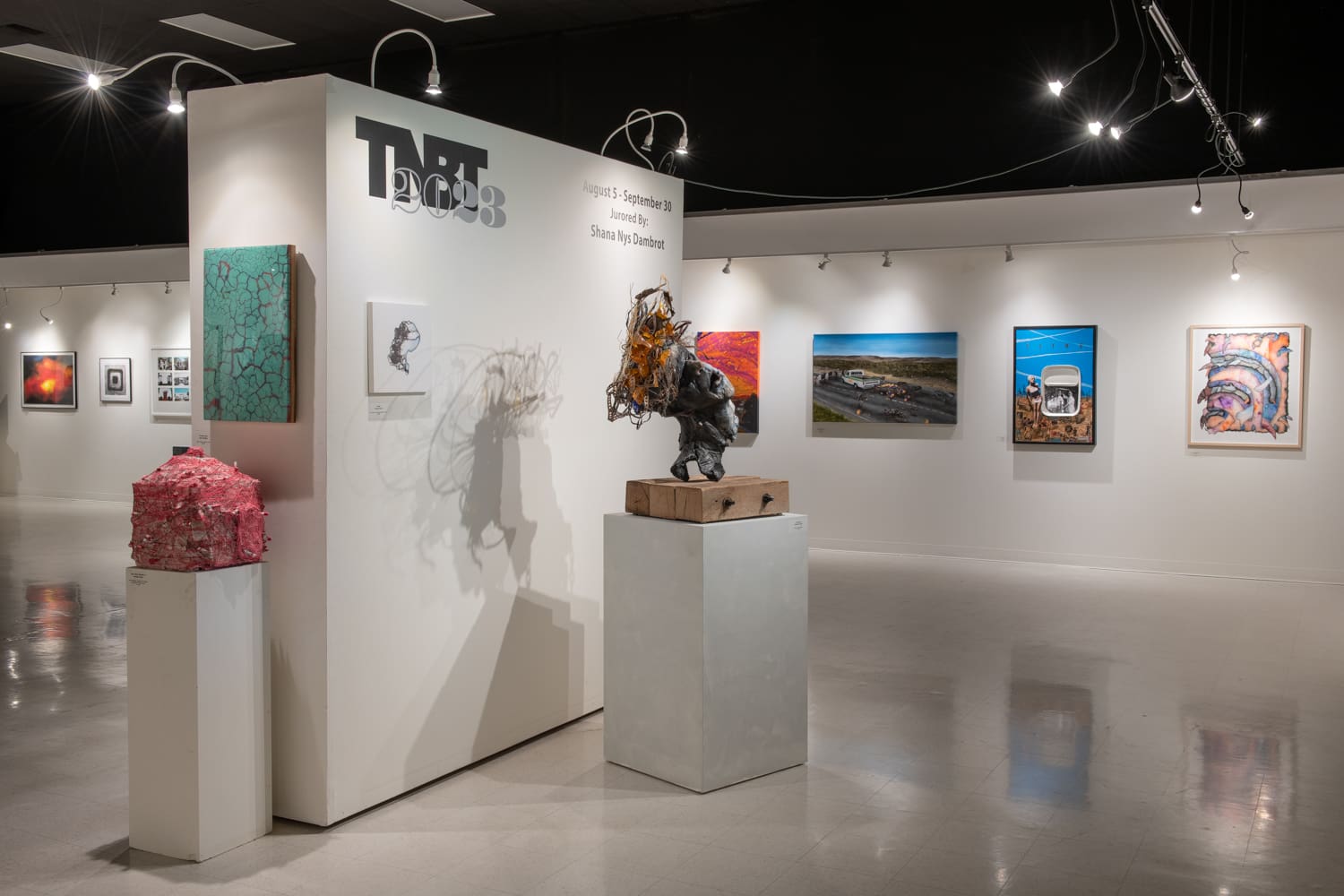 Exhibition photography - Studio Channel Islands Art Center exhibition, "The Next Big Thing" in the Blackboard Gallery August - September 2023. Exhibition photography by W. Scott Miles, www.TheScientificPhotographer.com.