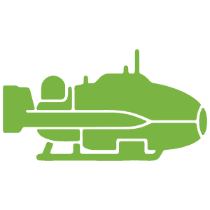 Stylized green aircraft representing aerospace innovation in Camarillo.