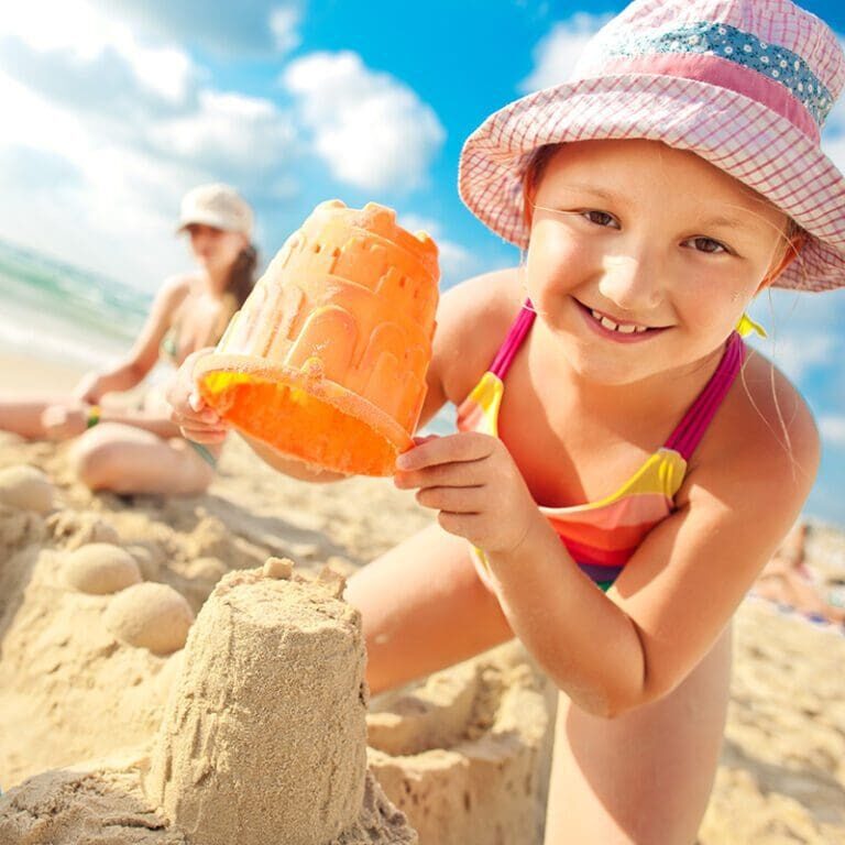 Building a sand castle